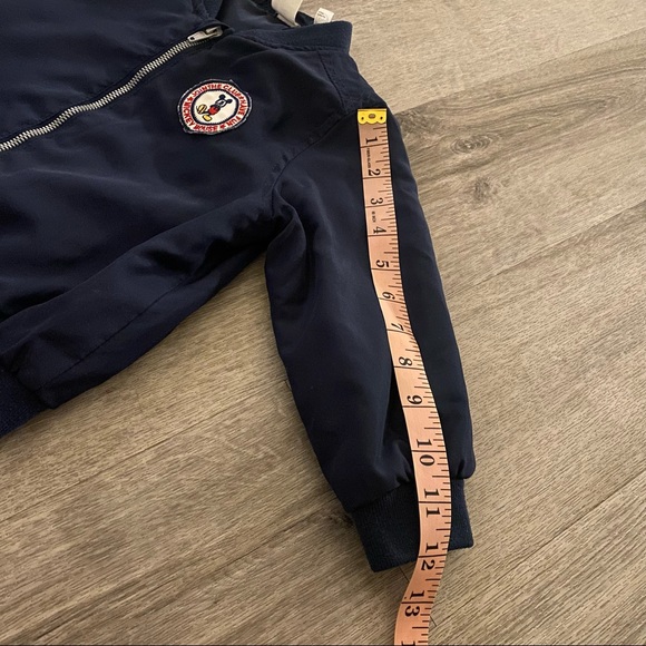 H&M Navy Blue Micky Mouse Bomber Jacket - Picture 6 of 8